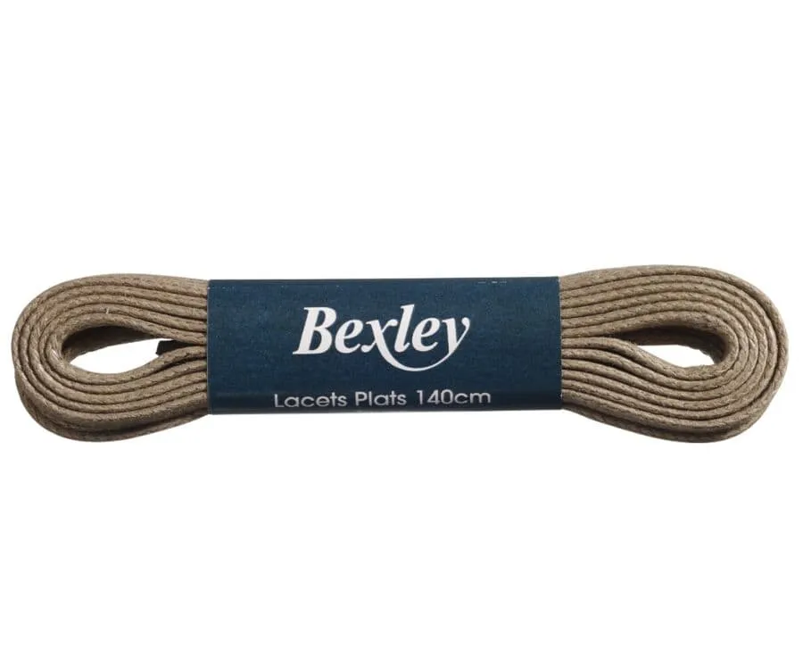 2 paires de lacets Taupe pour sneakers montantes