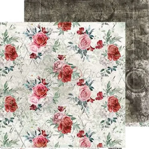 7 papiers imprimés scrapbooking 30 x 30 cm craft o’cock vintage love