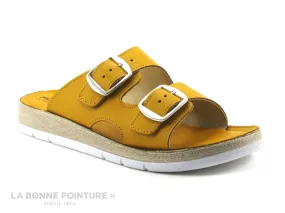 Achat chaussures Patrizia Femme Mule, vente Flex Is PERASA senape - Mule reglable Femme cuir jaune