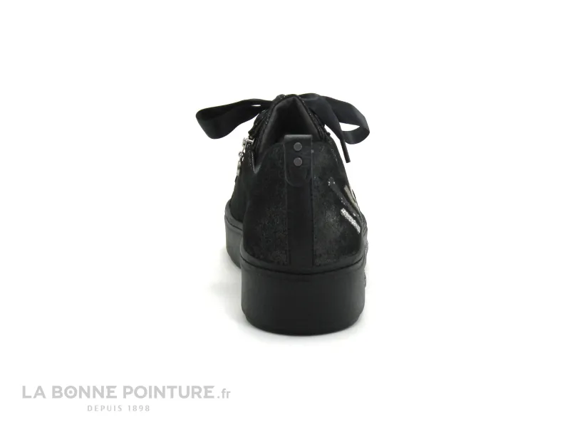 Achat chaussures Softwaves Femme Basket, vente Softwaves 7-55-23 Stary Black - California - Sneakers noir brillant