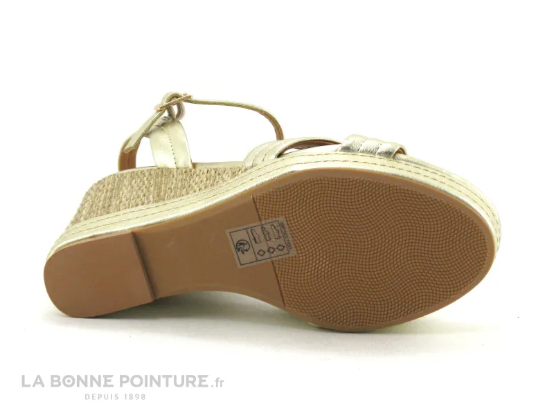 Achat chaussures The Divine Factory Femme Sandale et Nu-pieds, vente The Divine Factory  QL4622 Or - Sandale doree talon haut co