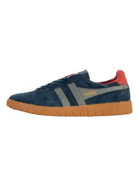 Basket Cuir Gola Hurricane Suede - Bleu