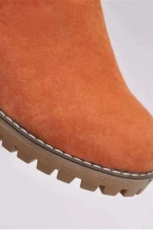 Bottes en Laine Mi-Mollet