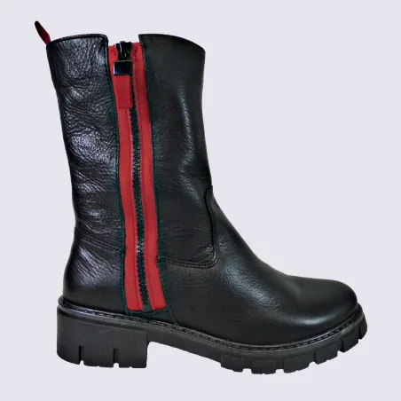 Bottines Ara, bottines tendances femme en cuir noir | Igert Chausseur&Maroquinier