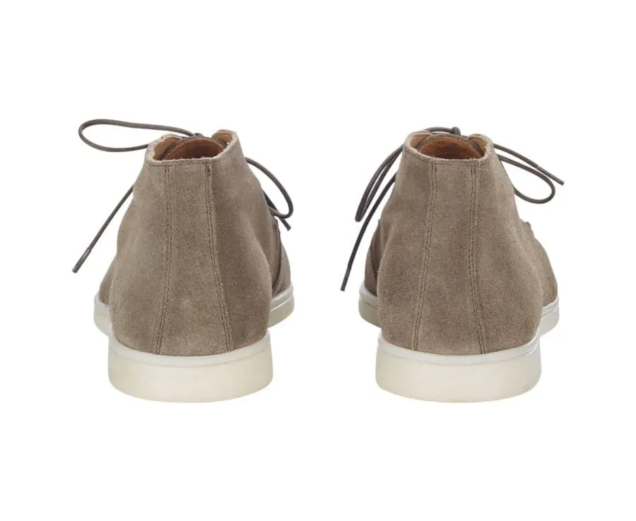 Bottines casual homme Velours Kaki Serenoa