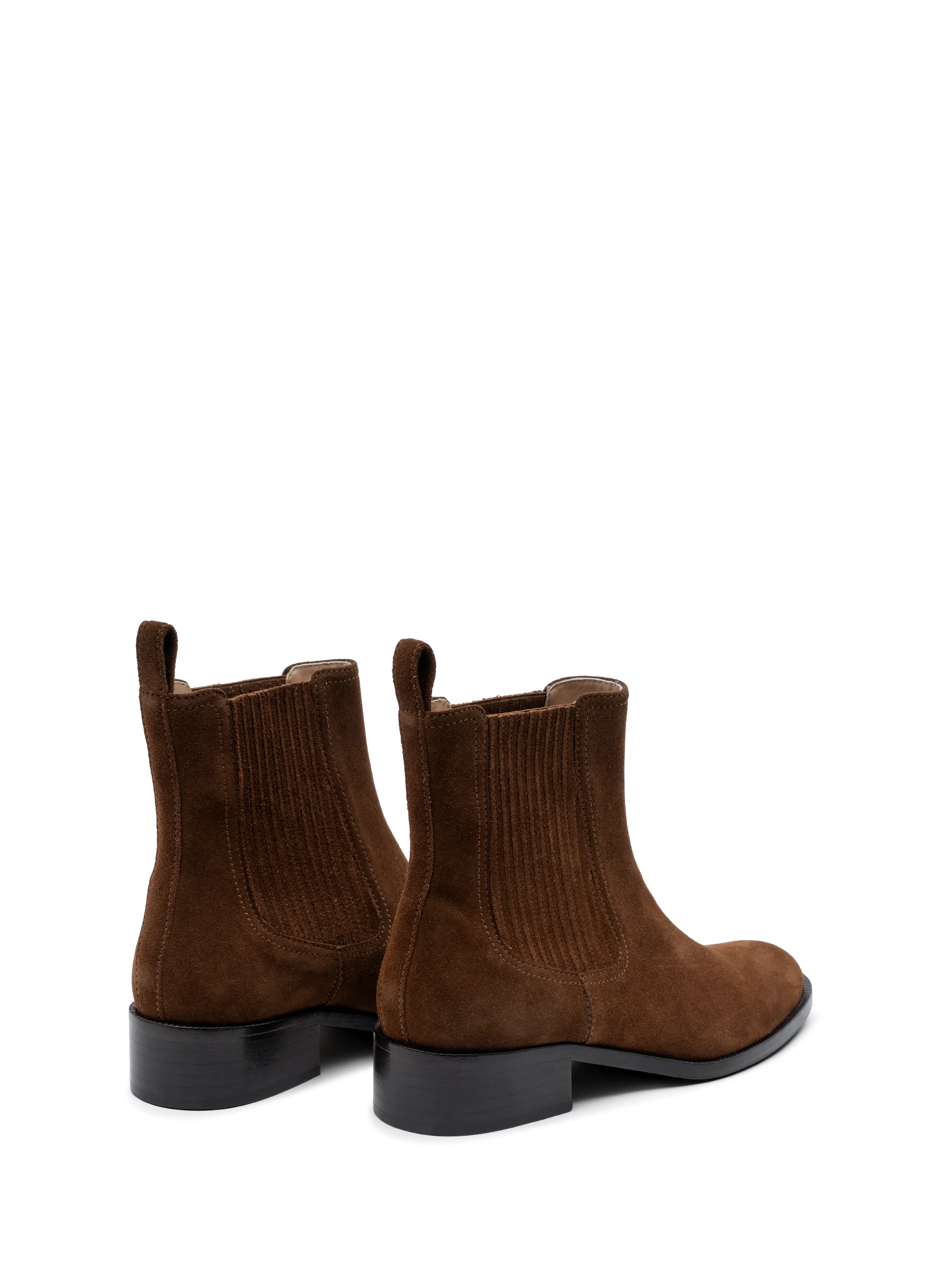 BOTTINES EN VEAU VELOURS GIL - PARALLELE pour FEMME | Printemps