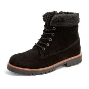 Bottines cuir velours