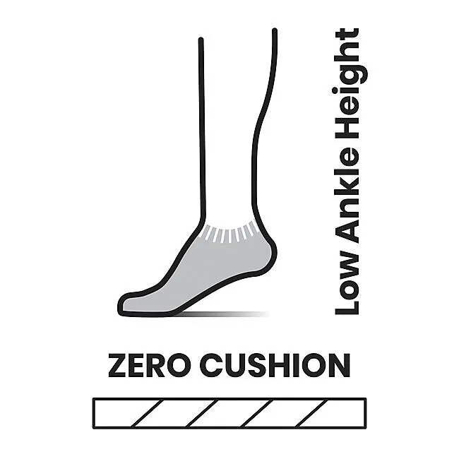 CHAUSSETTE RUNNING WM'S RUN ZERO CUSHION STRIPE LO