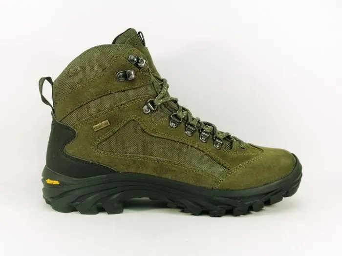 Chaussure randonnée homme à pas cher destockage BAUDOU rock kaki confortable waterproof