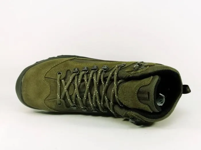 Chaussure randonnée homme à pas cher destockage BAUDOU rock kaki confortable waterproof