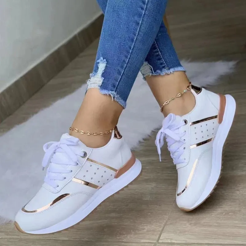 Chaussures de Sport décontractées pour femmes, Patchwork - Pastev