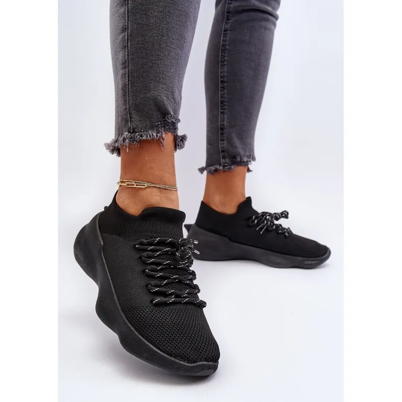 Chaussures de sport à enfiler Juhitha noires pour femmes le noir