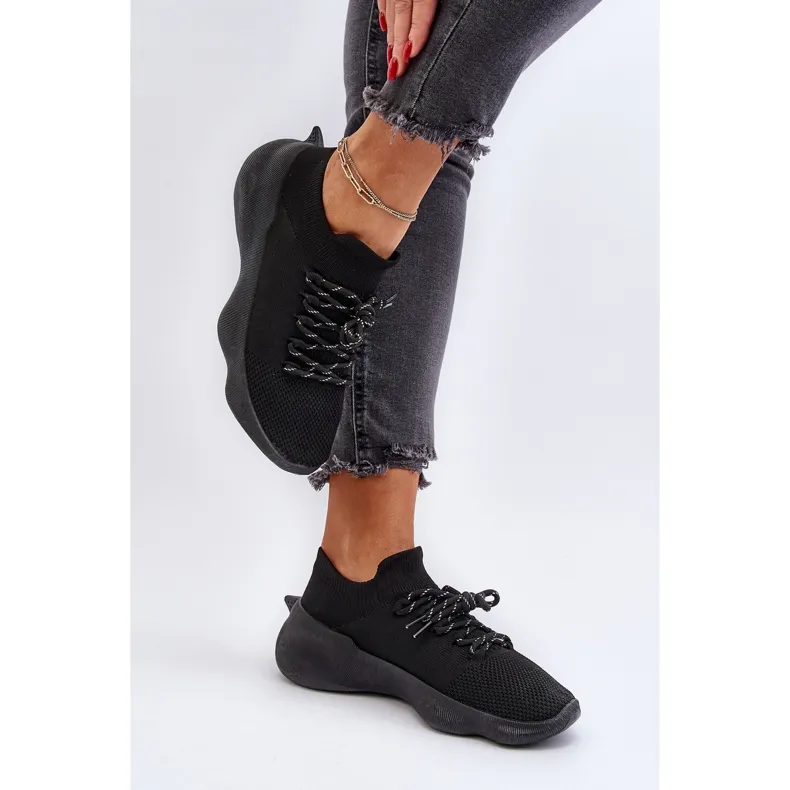 Chaussures de sport à enfiler Juhitha noires pour femmes le noir