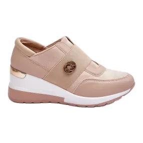 Chaussures de sport à enfiler pour femme Beige Jonas