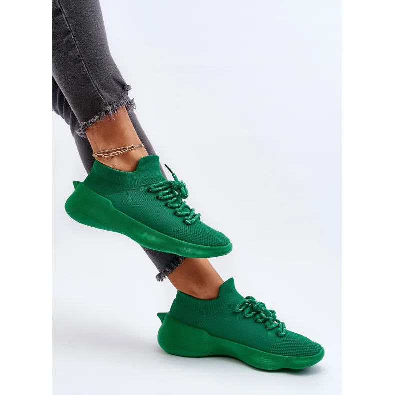 Chaussures de sport à enfiler pour femmes vert Juhitha