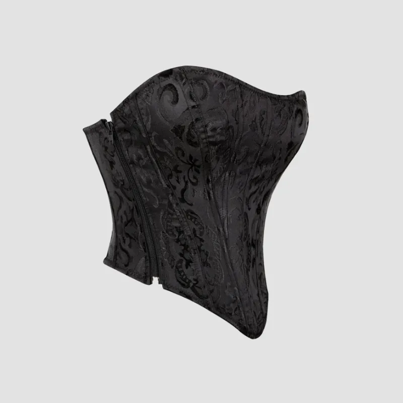 Corset femme noir à lacet