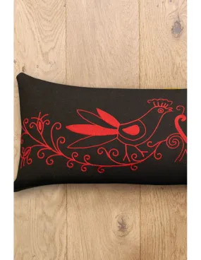 Coussin Brodé Oiseaux