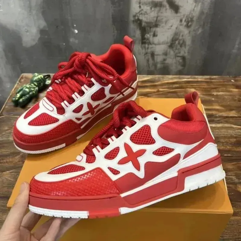 Designer Skate Sk8 Sneakers Trainer Sneaker Chaussures Décontractées Runner Shoe Outdor Le Cuir Fleur Rugue Du 24,92 € | DHgate