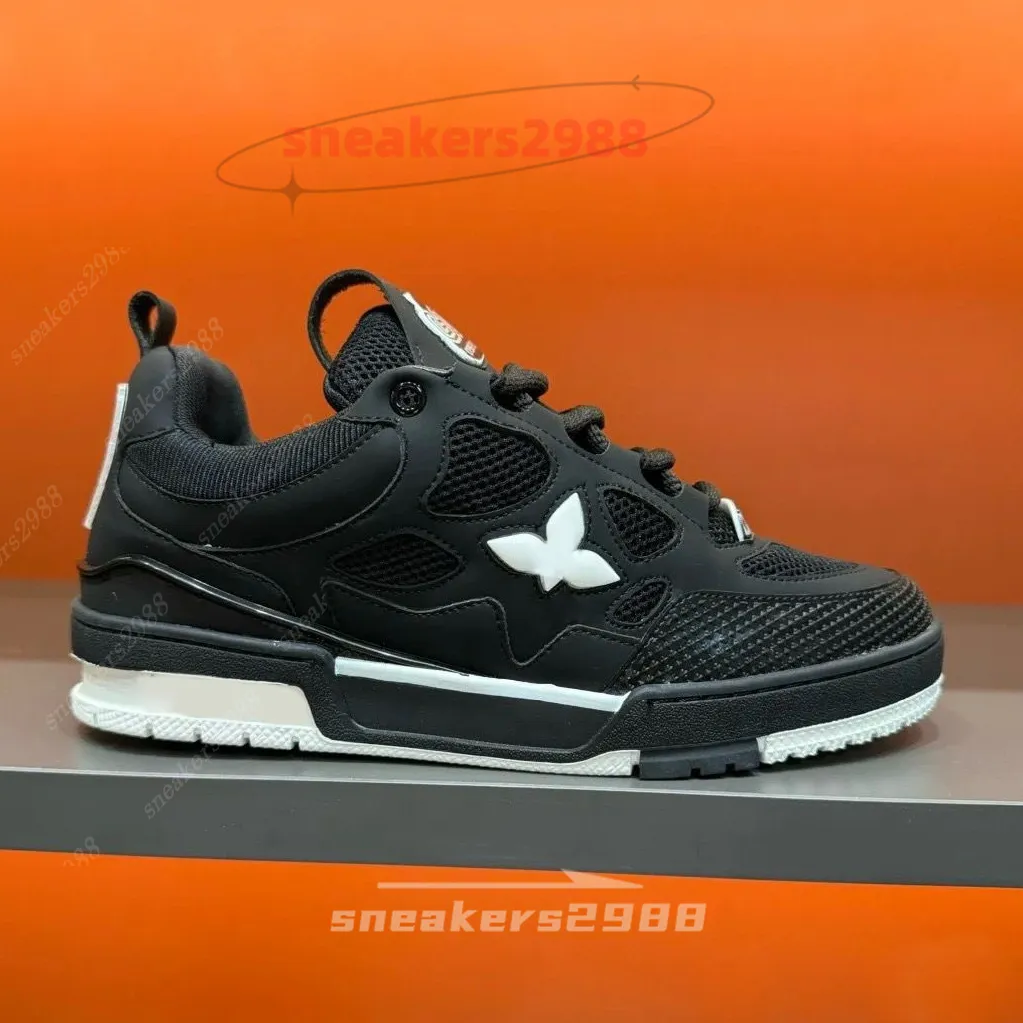 Designer Skate Sk8 Sneakers Trainer Sneaker Chaussures Décontractées Runner Shoe Outdor Le Cuir Fleur Rugue Du 24,92 € | DHgate
