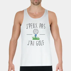 Débardeur Homme J'peux pas j'ai golf