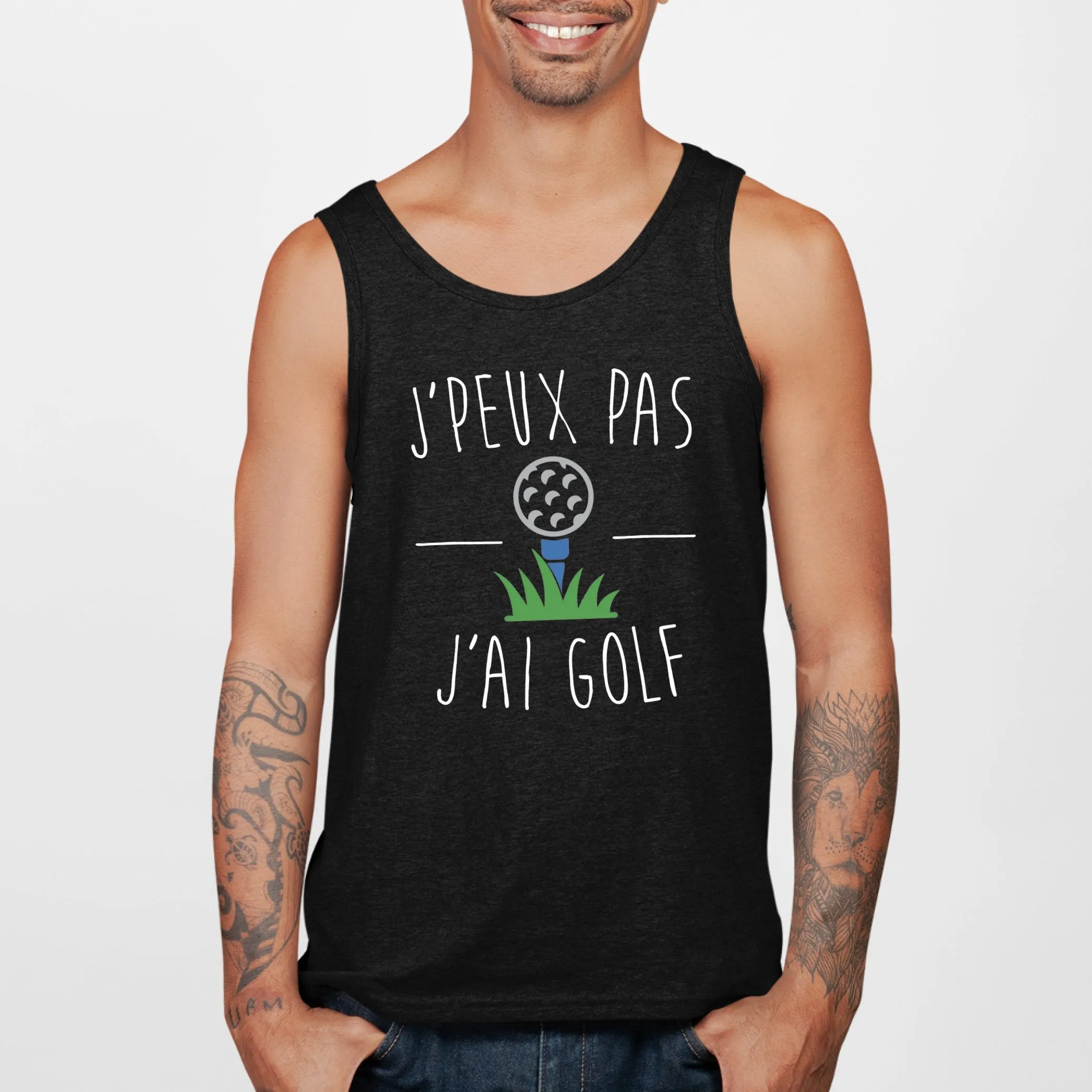 Débardeur Homme J'peux pas j'ai golf