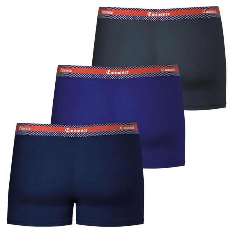 EMINENCE 3 Boxers Homme Coton Bio SELECTION Marine Indigo Poivre