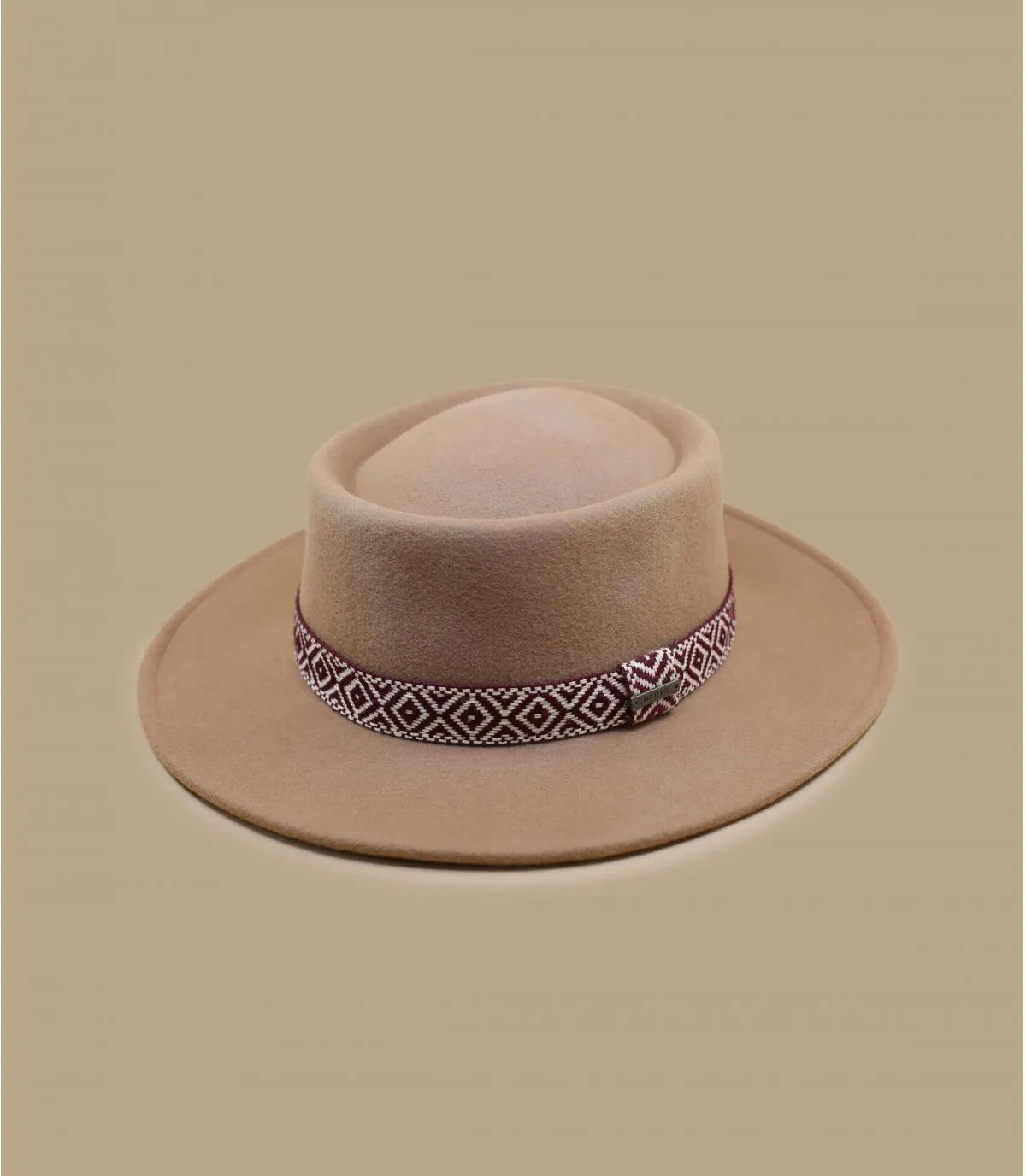 fedora feutre beige - Fawne light brown Barts : Headict