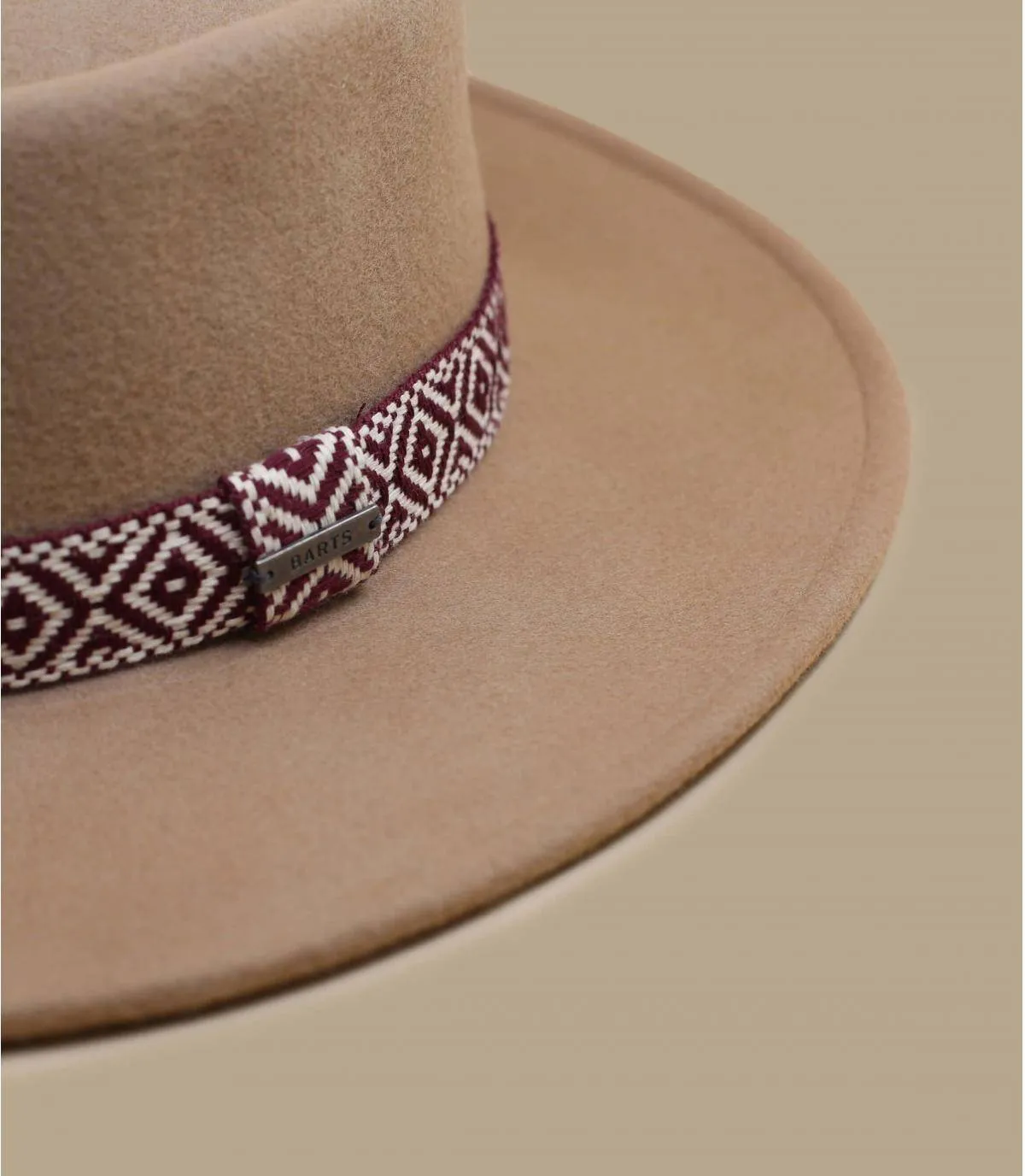 fedora feutre beige - Fawne light brown Barts : Headict