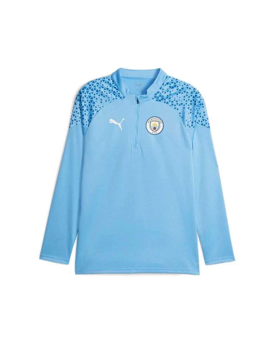 Haut col zip Homme MCFC TRG 1/4 ZIP Bleu