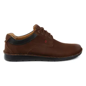 Kampol Chaussures décontractées en cuir pour hommes 13 / CK65 marron brun