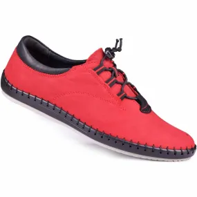 Kampol Chaussures décontractées pour hommes 337/39 rouge le noir