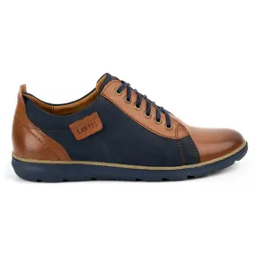 Kampol Chaussures décontractées pour hommes marron 61 brun bleu marin