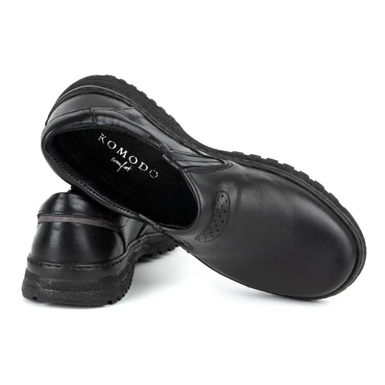 KOMODO Chaussures décontractées noires pour hommes 869 le noir