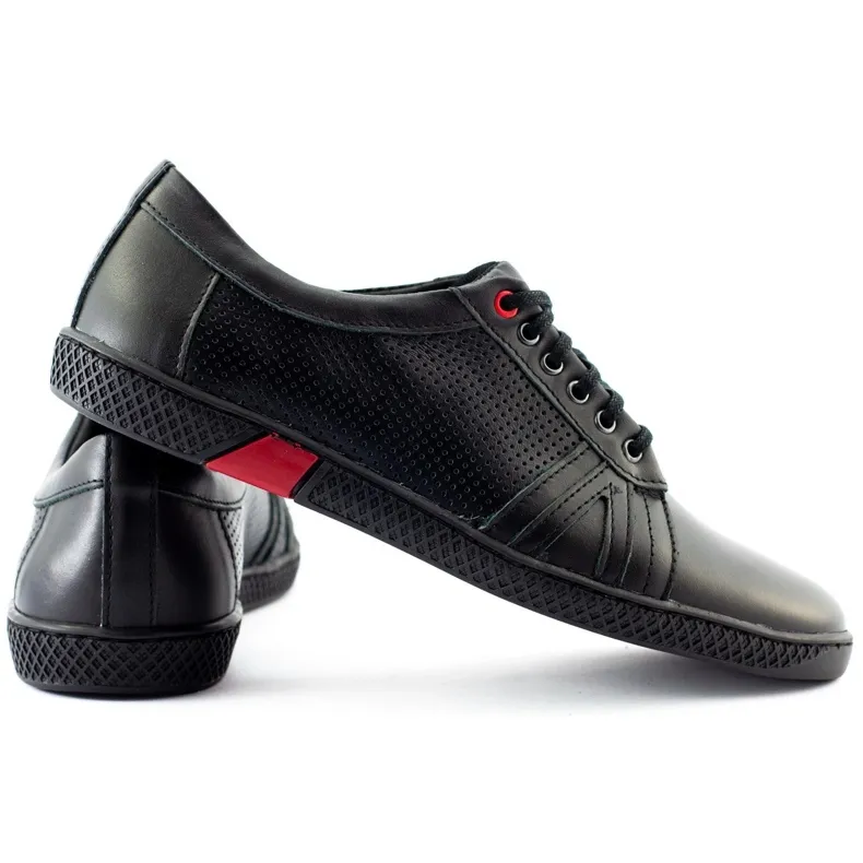 KOMODO Chaussures décontractées noires pour hommes 910 le noir