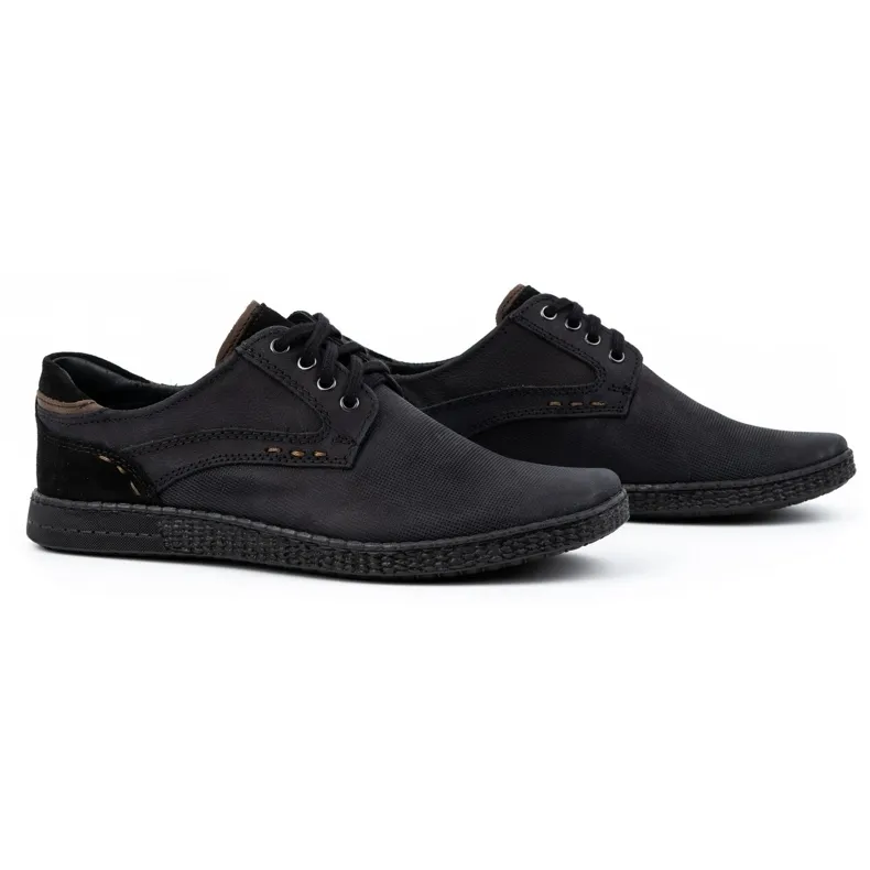 KOMODO Chaussures décontractées pour hommes 848 noir le noir