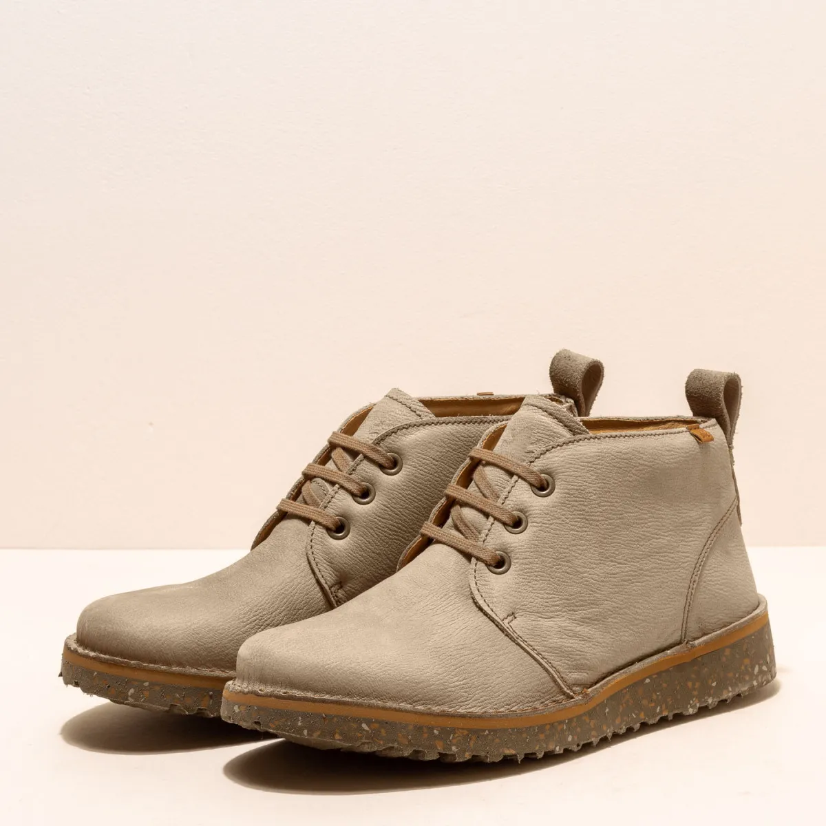 Low boots à lacets - Beige