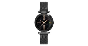 Montre femme ciel étoilé luxe noire