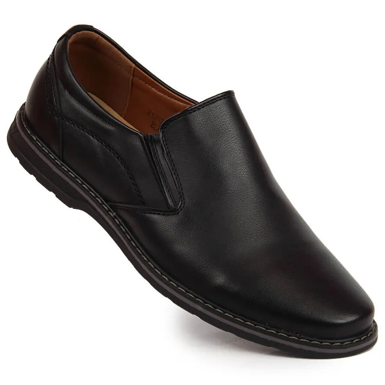 News Chaussures à enfiler noires pour hommes le noir