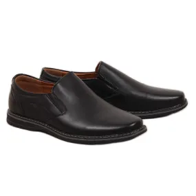 News Chaussures à enfiler noires pour hommes le noir