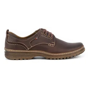 Olivier Chaussures décontractées en cuir pour hommes 221GT marron brun