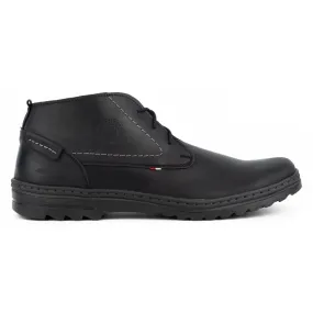 Olivier Chaussures décontractées en cuir pour hommes 234GT noir le noir