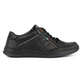 Olivier Chaussures décontractées en cuir pour hommes 297GT noir le noir