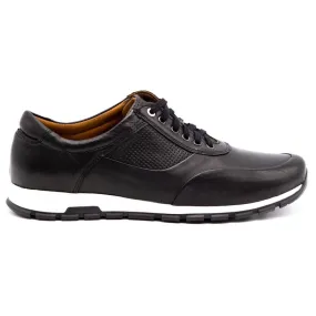 Olivier Chaussures décontractées en cuir pour hommes 902KNT noir le noir