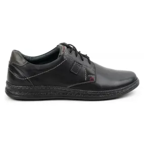 Olivier Chaussures décontractées en cuir pour hommes 930MA noir le noir