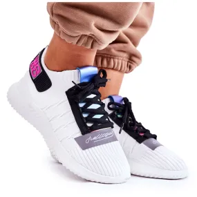 PA1 Chaussures de sport pour femmes Baskets à enfiler Blanc Klayra blanche