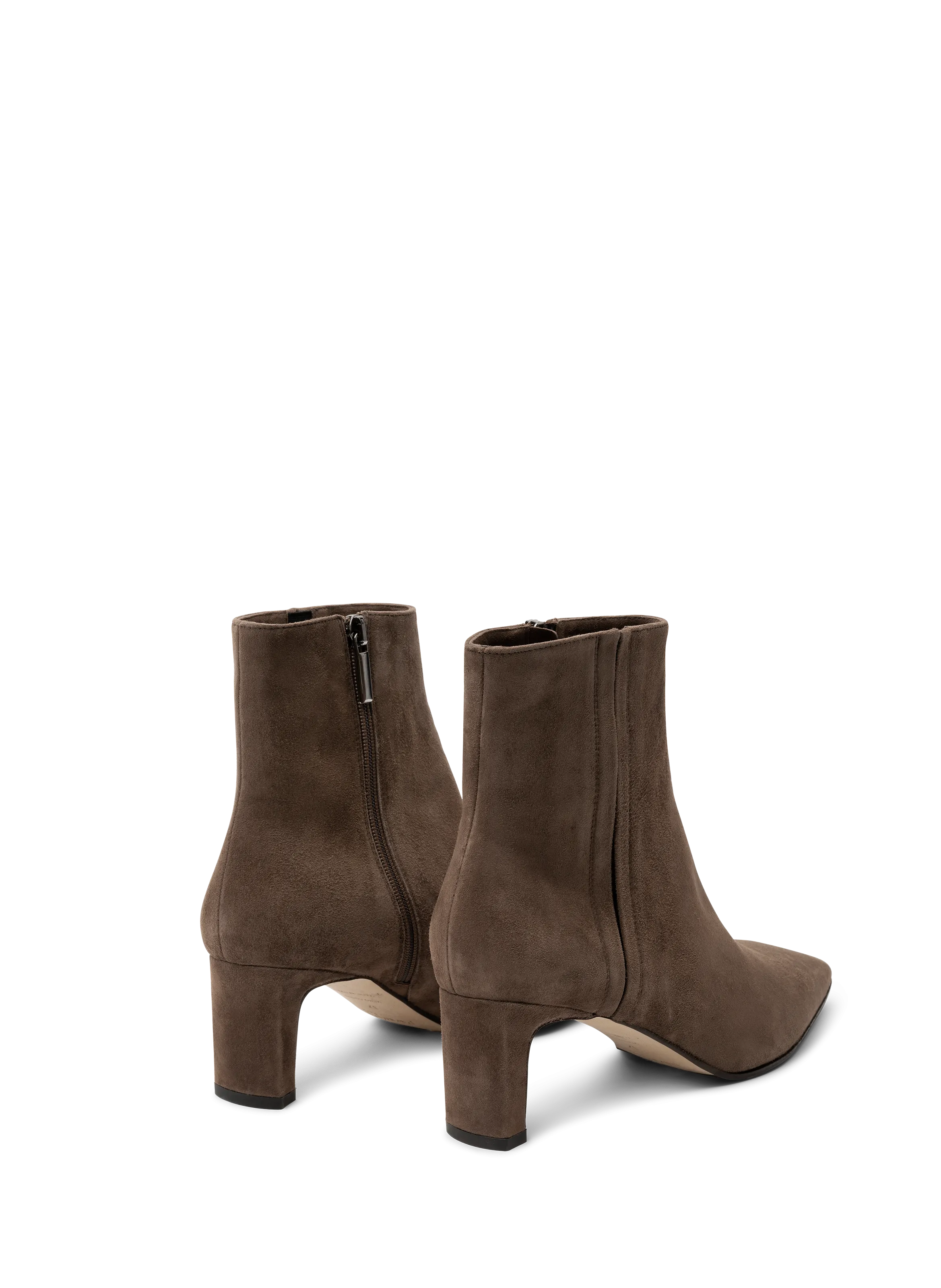 PARALLELE  Bottines en velours elena - Marron
