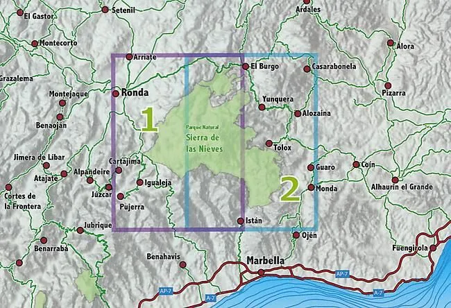 SIERRA DE LAS NIEVES 1 25 000