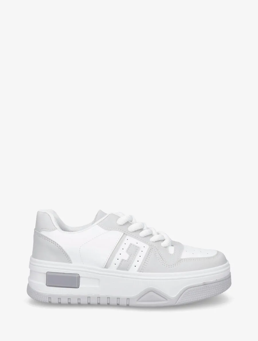 Sneakers à lacets épais