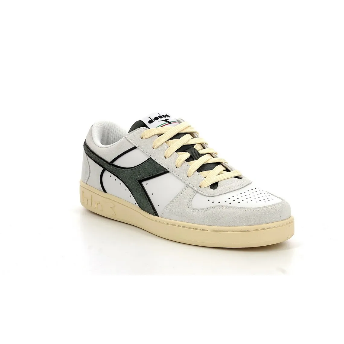 Sneakers bas homme MAGIC B LOW SUE blanc en cuir Diadora - Baskets Homme sur MenCorner