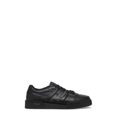 Sneakers Fendi Match - Chaussures basses en cuir noir | Fendi